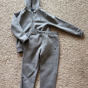 Polo by Ralph Lauren Kids Gray Sweatpants & Hoodie Set